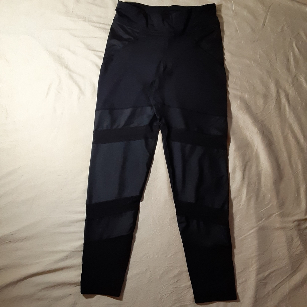 iBody Premium black leggings with mesh inserts